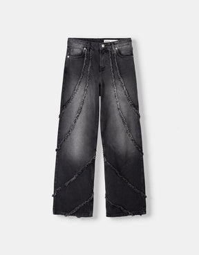 Baggy Jeans with Tassels