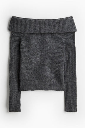 Off-the shoulder sweater