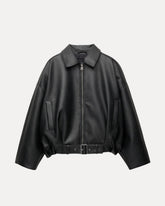 Belted Leather Jacket