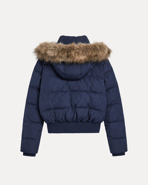 Fur Collar Short Parka