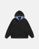 Chequered Zip Hoodie