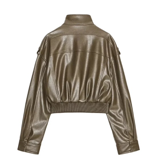 "Yara" Bomber Lederjacke
