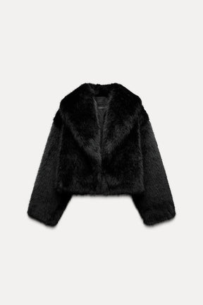 Faux Fur Cropped Jacket