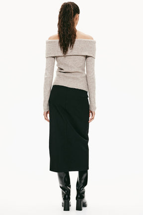 Off-the shoulder sweater